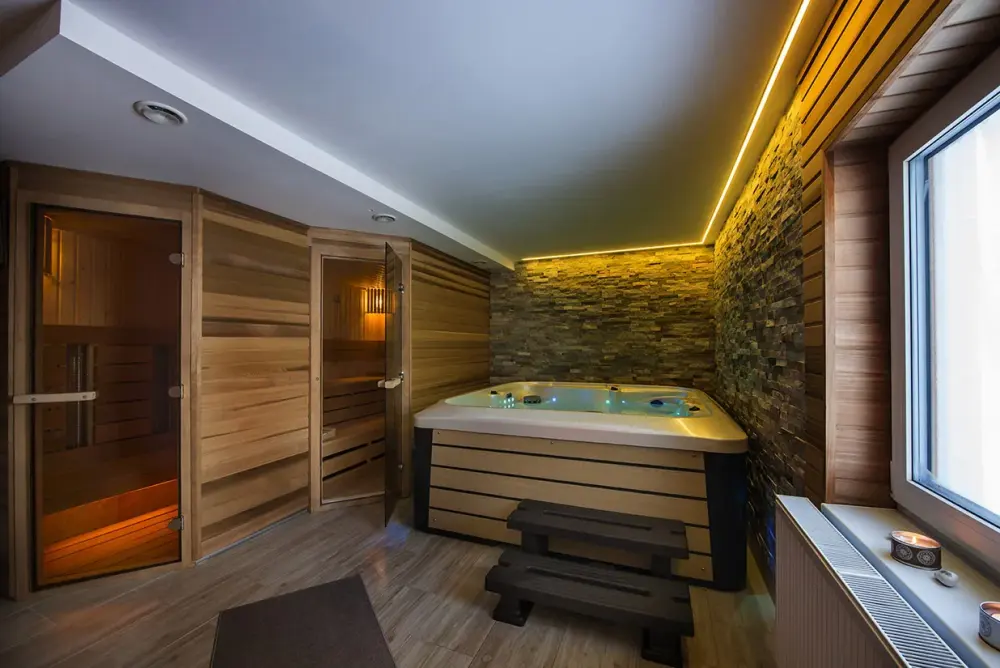 Vírivka vo wellness zóne Villa Bellevue